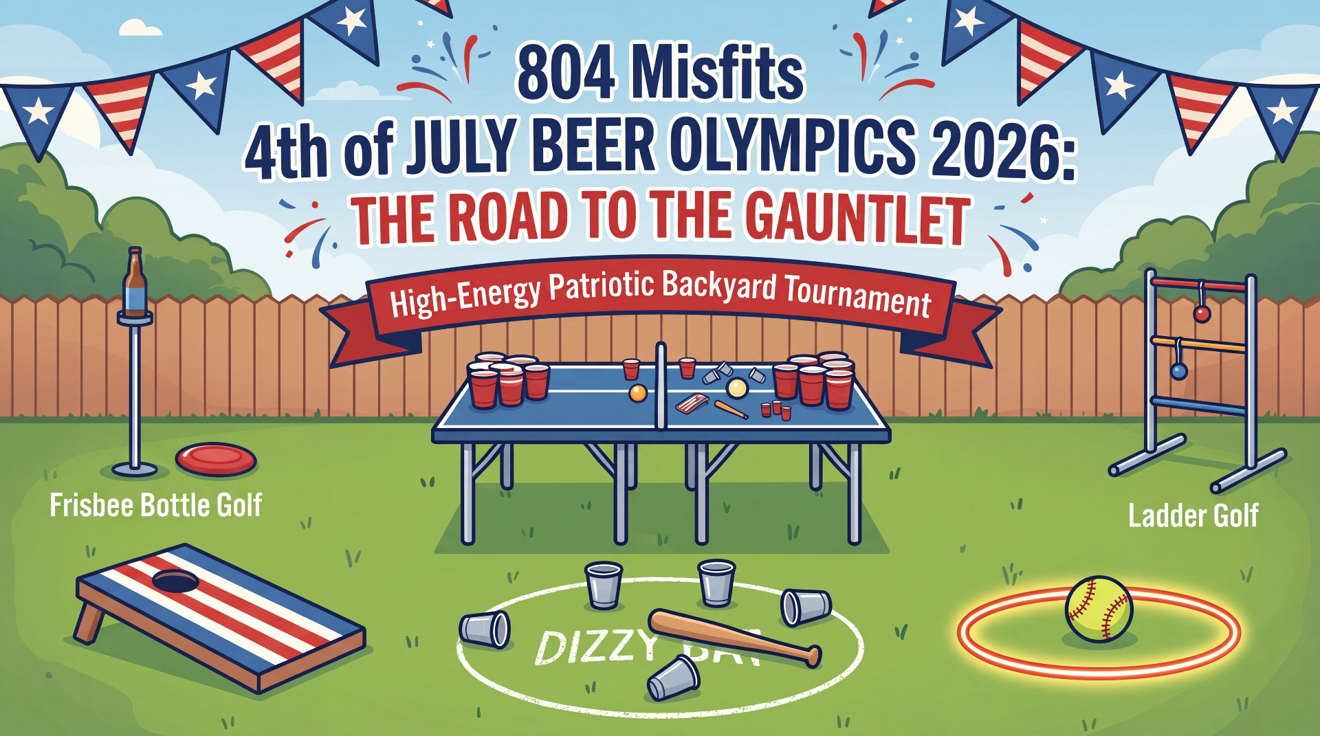 804 Misfits 4th of July Beer Olympics 2026 — The Road to the Gauntlet
